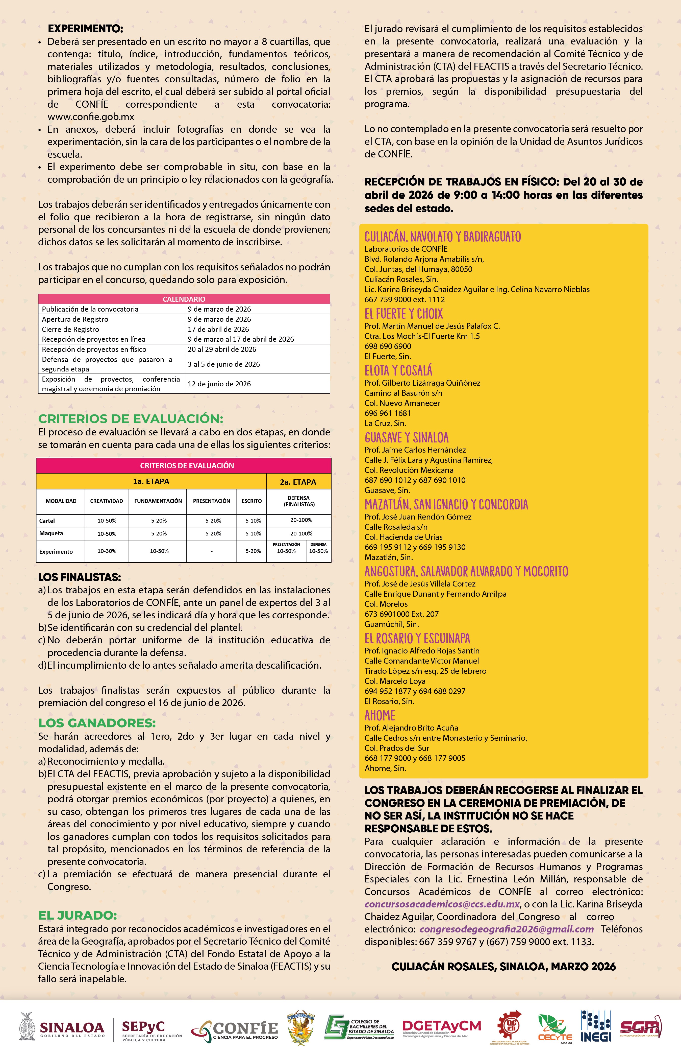 XVII Congreso Estatal Infantil y Juvenil de Geografía 2026 Parte 2